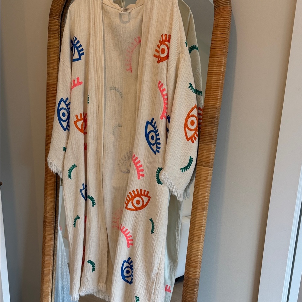Colorful Eye Patterned Kaftan